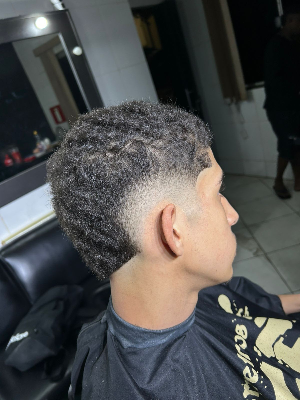 Corte com acabamento claro